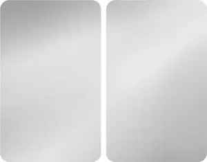 Glass plates for SILVER stove, Wenko, 2 pieces, replacement hob covers