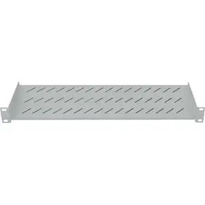 INTELLINET 1U 19-inch perforated rack shelf 150 mm depth, gray
