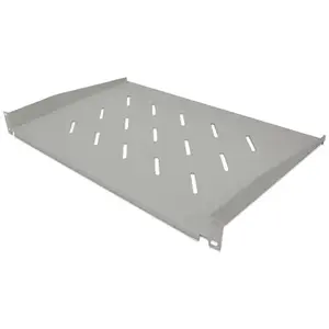 Rack shelf INTELLINET 1U 350mm perforated for 19" racks, gray