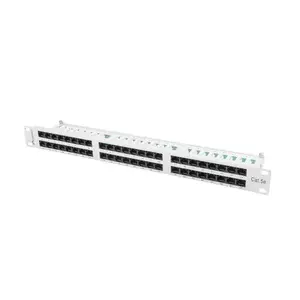 Patch panel LANBERG 48-port 1U 19" Cat.5e UTP, gray
