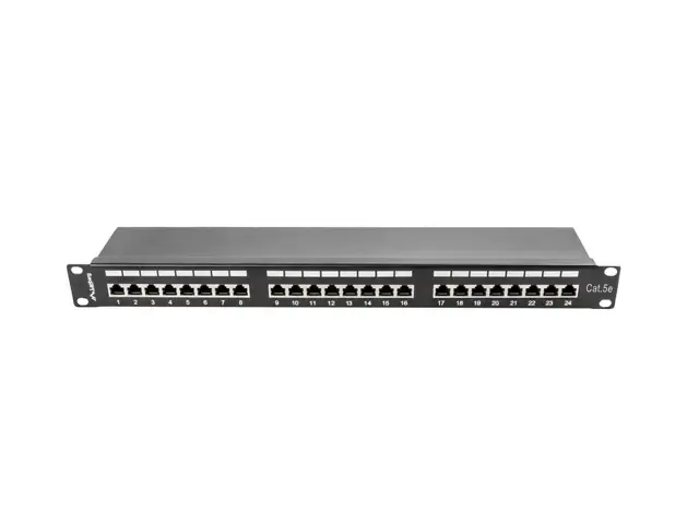 LANBERG patch panel 24-port 1U Cat5E FTP Photo 4