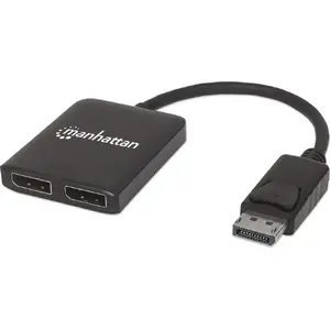 DisplayPort sadalītājs MANHATTAN 207768 1x2 4K 30Hz — pasīvs 1 ieeja uz 2 izvadiem