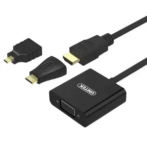 3-in-1 HDMI adapter Unitek — model 4894160021779, black
