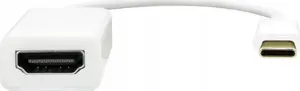 USB-C to HDMI adapter ProXtend 20cm White — video output for USB-C devices, HDMI 4K support (cable length 20 cm)