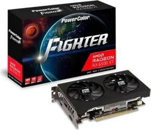 Видеокарта PowerColor Radeon RX 6500 XT 4GB GDDR6 PCIe 4.0, 2610/2815 МГц, 64-bit, 2 слота, 2 вентилятора, HDMI 2.1 + DP1.4