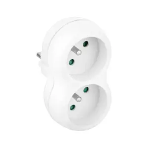 Power splitter Rebel R-20CA 2-socket with grounding, model URZ3290