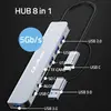 QOLTEC EB1011797055 USB-C 8-in-1 hub adapter Photo 2