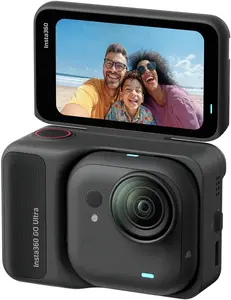 Экшн-камера Insta360 GO Ultra Standard Bundle Midnight Black 4K Ultra HD 3840 x 2880 пикселей 240 кадров в секунду Wi-Fi Bluetooth MicroSD