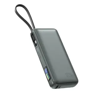 Пауэрбанк 4smarts 541603 — Li‑Ion 20000 мА·ч, USB‑C + USB‑A, суммарная мощность 165 Вт, 5 А, серый
