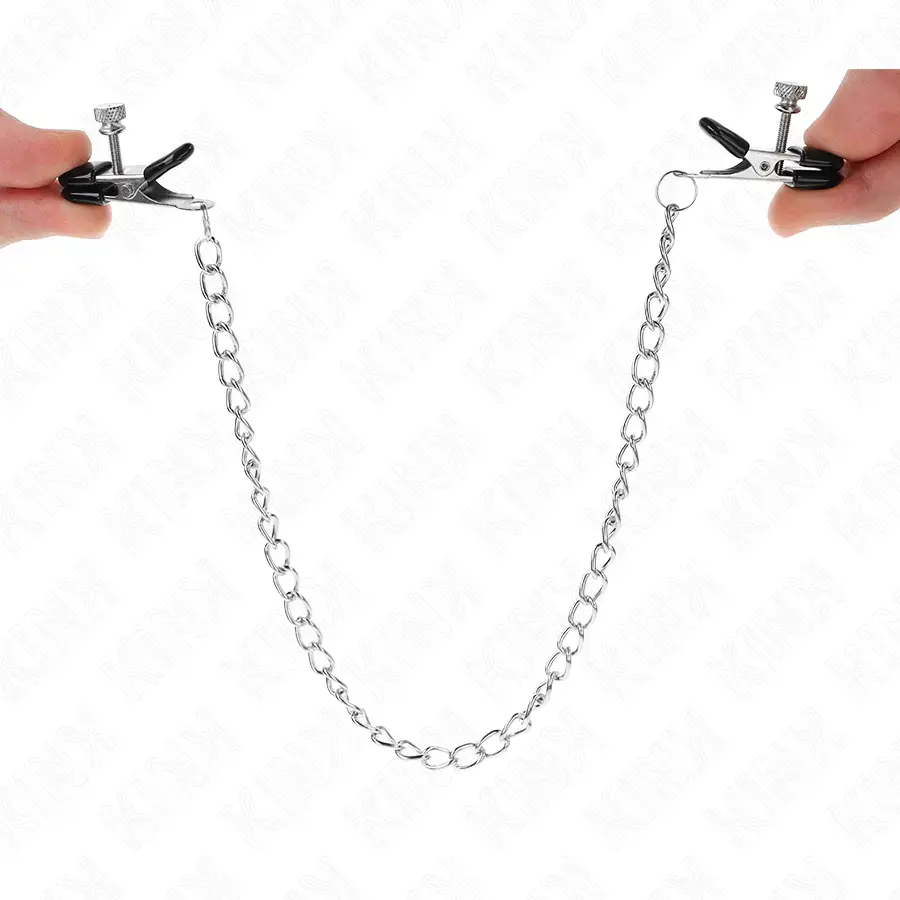 Зажимы для сосков KINK NIPPLE GRIP FLAT CHAIN SILVER 34 см Photo 5