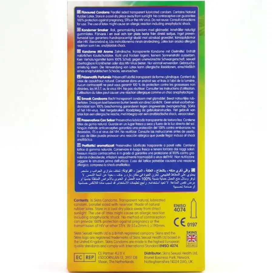 Condoms SKINS Multi Flavors Pack 16 Photo 4