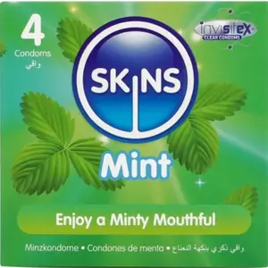 Condoms SKINS Mint Premium Pack 4 pcs