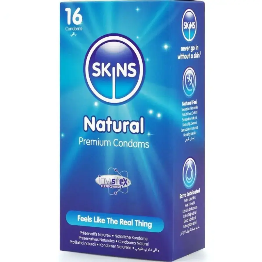 Prezervatīvi SKINS NATURAL PREMIUM PACK 16 D-244407 Photo 2