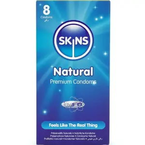 Condoms SKINS Natural Premium Pack 8 pcs (brand: SKINS, model: D-244408)