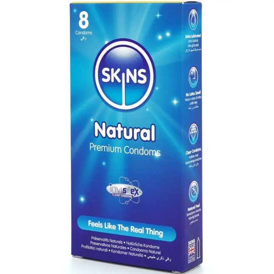 Prezervatīvi SKINS Natural Premium 8 Photo 2