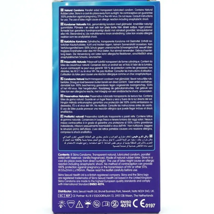 Prezervatīvi SKINS Natural Premium 8 Photo 4