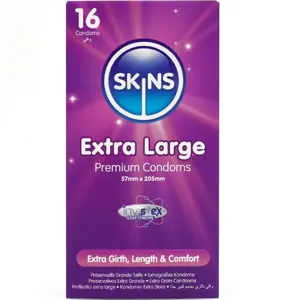 Condoms SKINS Extra Large Premium Pack 16 – extra large size, pack of 16