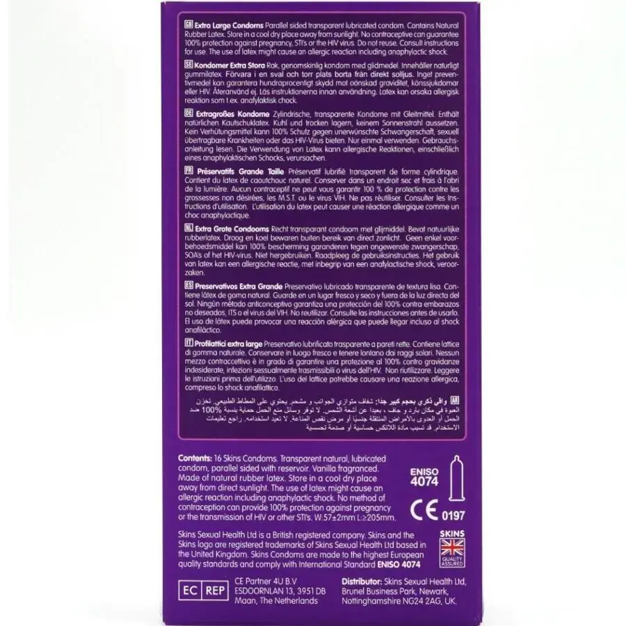 Condoms SKINS Extra Large Premium Pack 16 Photo 4