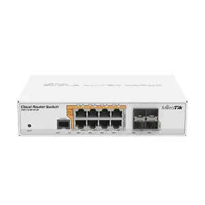 Коммутатор MikroTik CRS112-8P-4S-IN — 8 PoE портов, 4 SFP слота, для установки в помещении