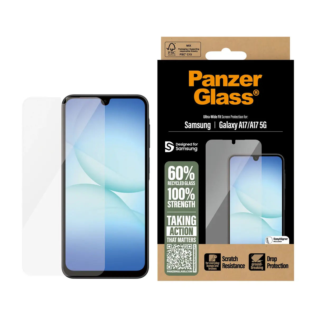 PanzerGlass Screen Protector for Samsung Galaxy A17 / A17 5G Photo 2