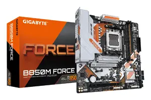 Motherboard GIGABYTE B850M FORCE — AMD AM5, B850, DDR5 up to 9600MHz (OC), 8+2+2 VRM, PCIe 5.0, 2x PCIe 4.0 M.2, 2.5 GbE