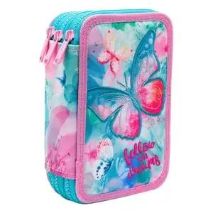 Zīmuli futlāris CoolPack Jumper 3 DREAMS F067654 — trīs līmeņu, ar vairākām nodalījumiem