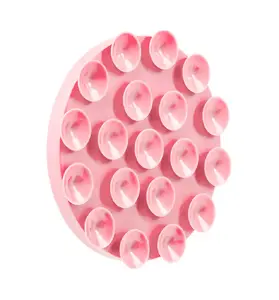 Phone accessory LAUT MAGADD silicone sticker suction mount, Light Pink, MagSafe-compatible