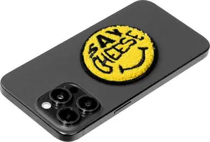 MagSafe-compatible Badge LAUT MAGMOJI Say Cheese — magnetic phone accessory for MagSafe-enabled devices