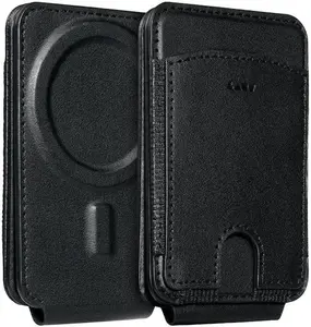 Картхолдер LAUT MAGADD Black MagSafe с функцией подставки, магнитный кошелёк для iPhone