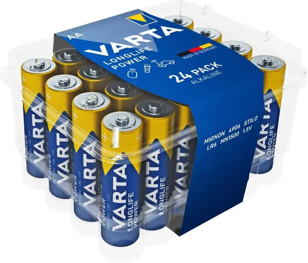 Varta AA (R6) Longlife Power — 24-pack batteries | AiO.lv
