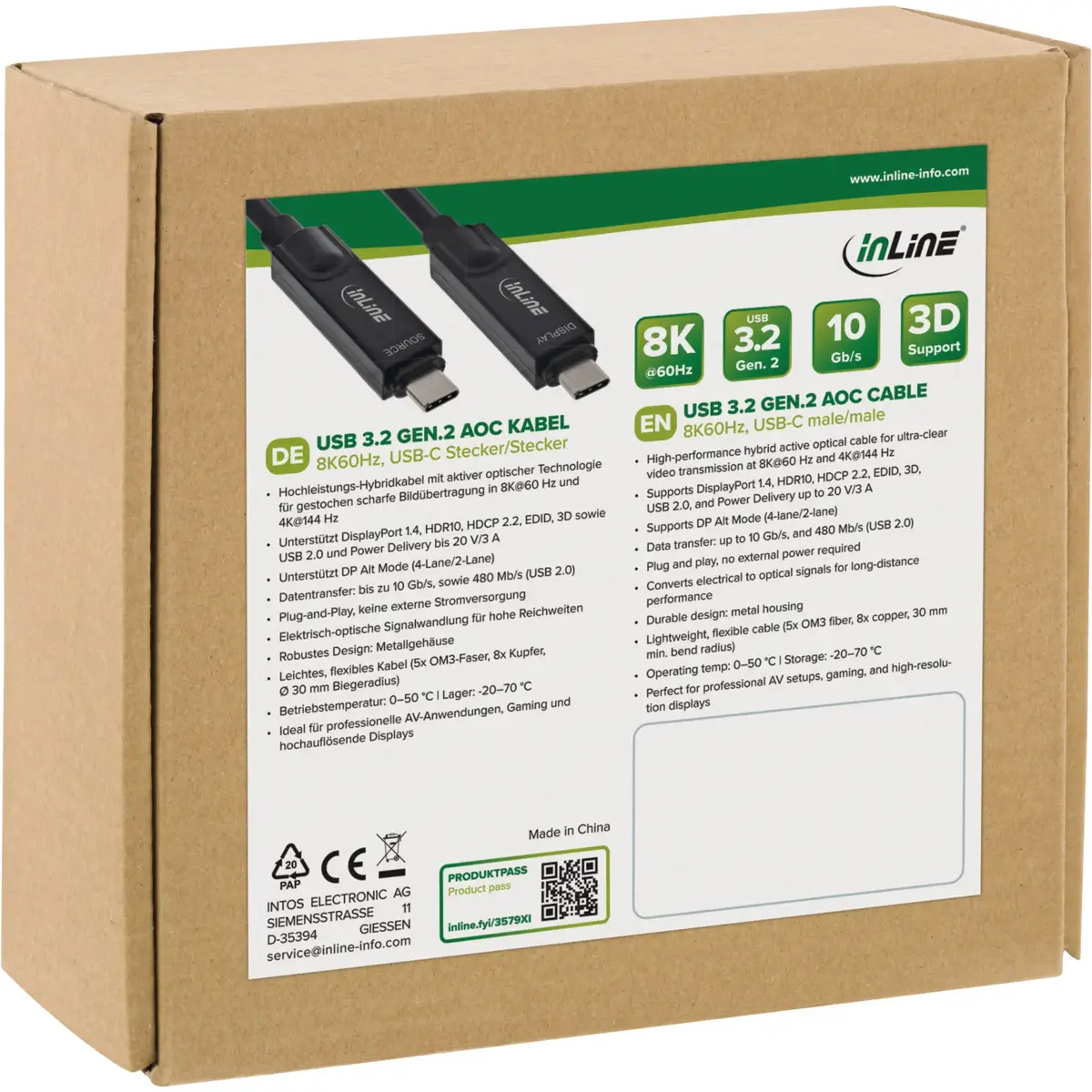 Кабель USB-C InLine 35797I 7.5м Photo 3
