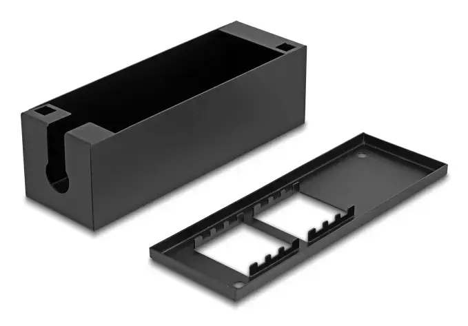 DeLOCK Easy 45 distribution box, metal, black Photo 2
