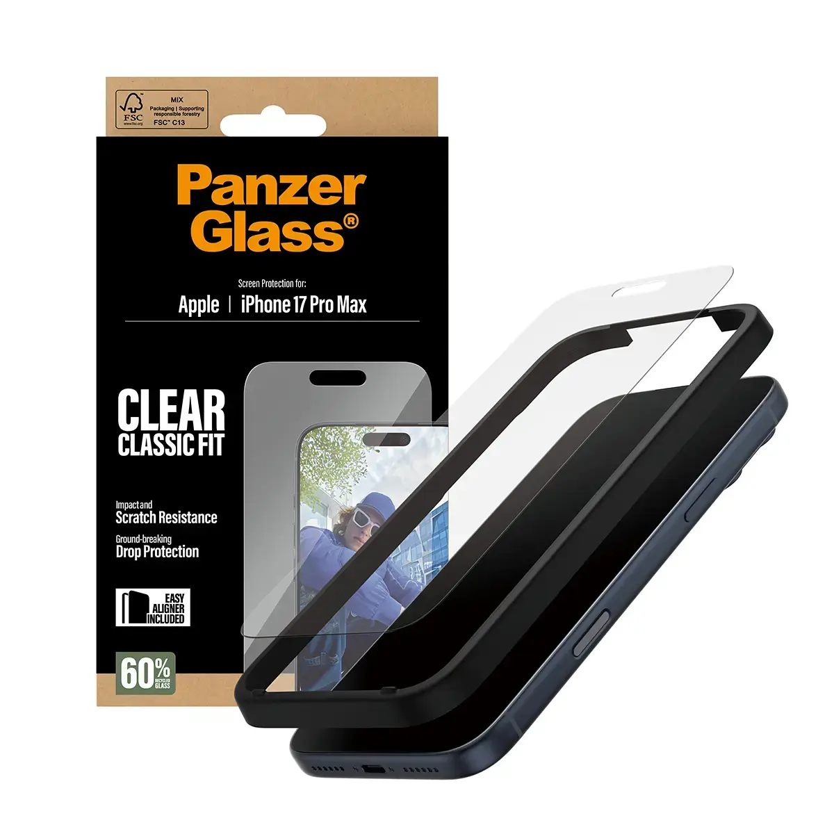 Защитное стекло PanzerGlass iPhone 17 Pro Max Photo 5