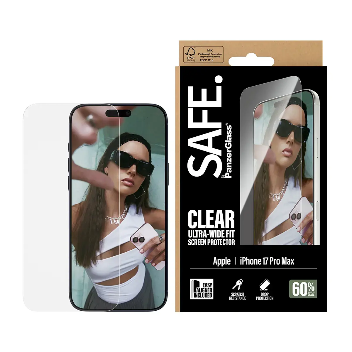 PanzerGlass SAFE. by Screen Protector for iPhone 17 Pro Max Photo 2