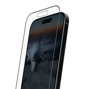 Caurspīdīgs rūdīta stikla ekrāna aizsargs PanzerGlass Stealth iPhone 17 / iPhone 16 Pro — Ultra‑Wide Fit, FASTFIT, pretskrāpējumu un pretestīgs triecieniem
