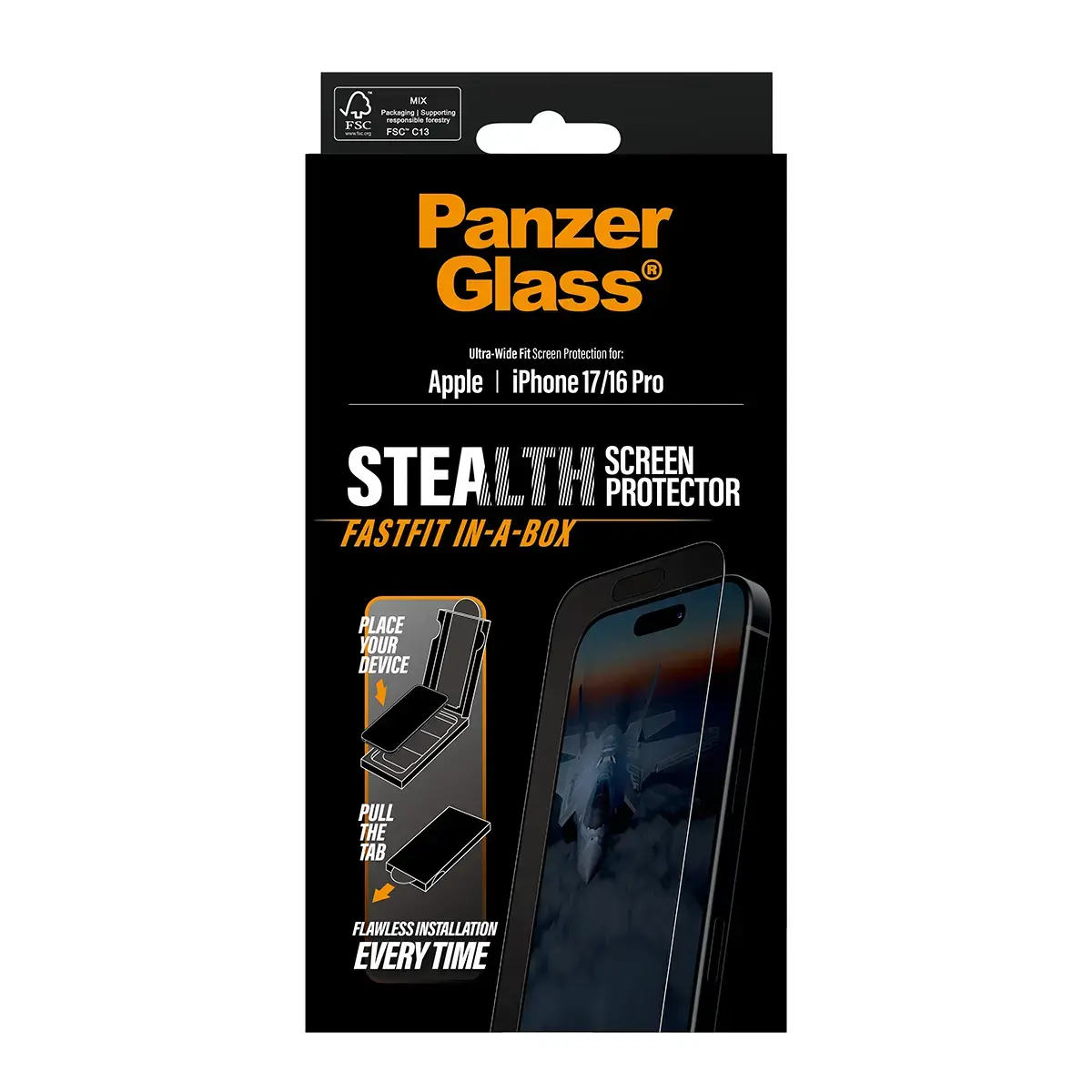 PanzerGlass Stealth ekrāna aizsargs iPhone 17 / 16 Pro Photo 3