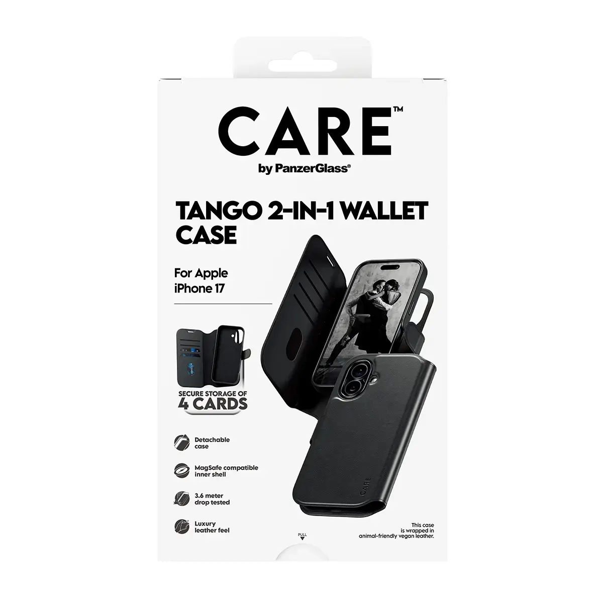PanzerGlass CARE Tango 2‑в‑1 чехол‑кошелёк для iPhone 17 Photo 3