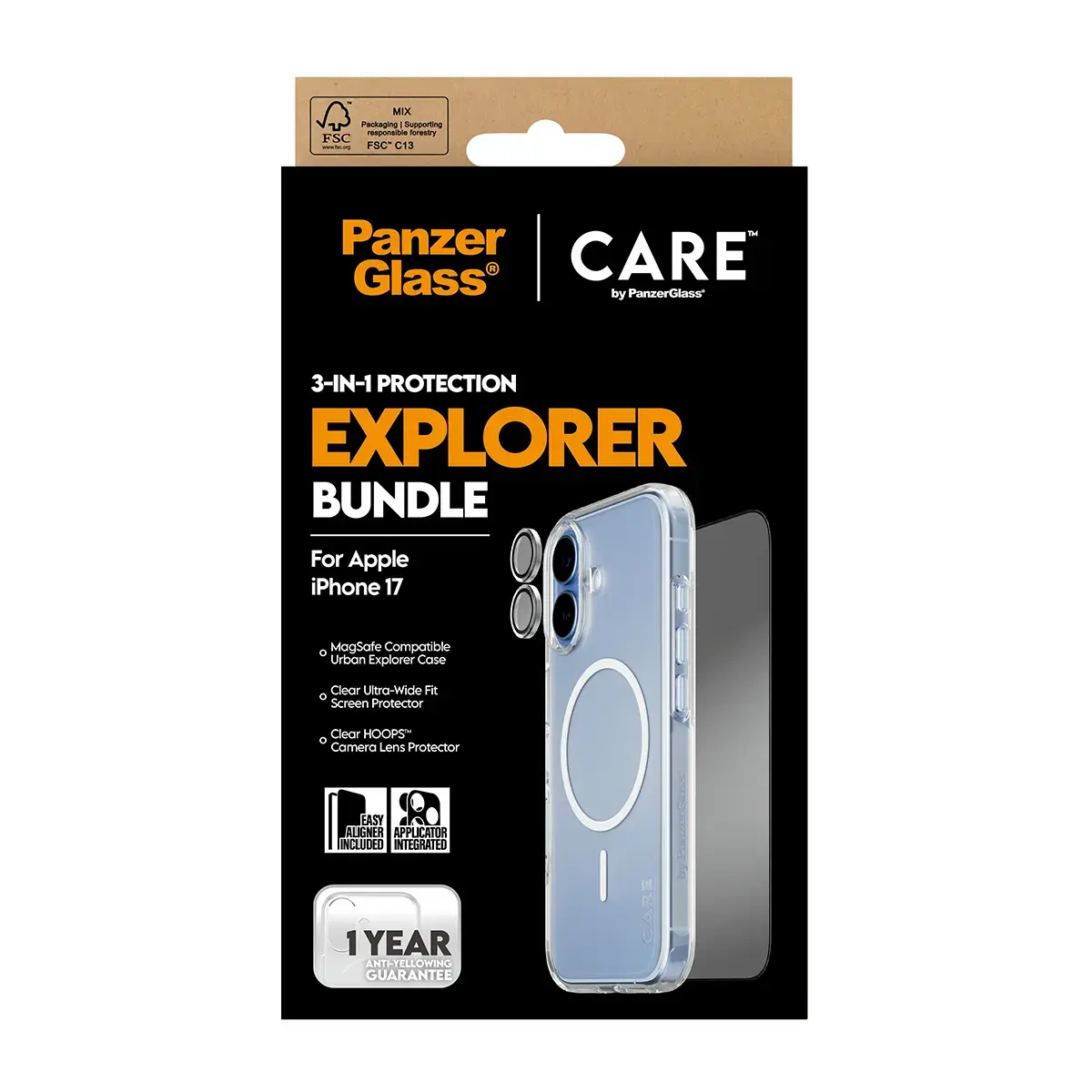 PanzerGlass CARE 3-in-1 Flagship Explorer Bundle iPhone 17 Photo 3