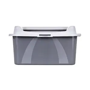 Litter box DIAMENTIQ Bonita grey plastic 571×392×209 mm, 1 kg