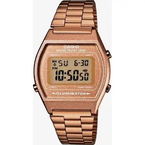 Digitālais pulkstenis CASIO B640WC-5AEF — tērauda korpuss un aproce, ciparu ekrāns, modinātājs, taimeris