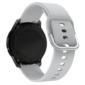 Силиконовый ремешок Hurtel TYS для Samsung Galaxy Watch 40–44 мм, серый