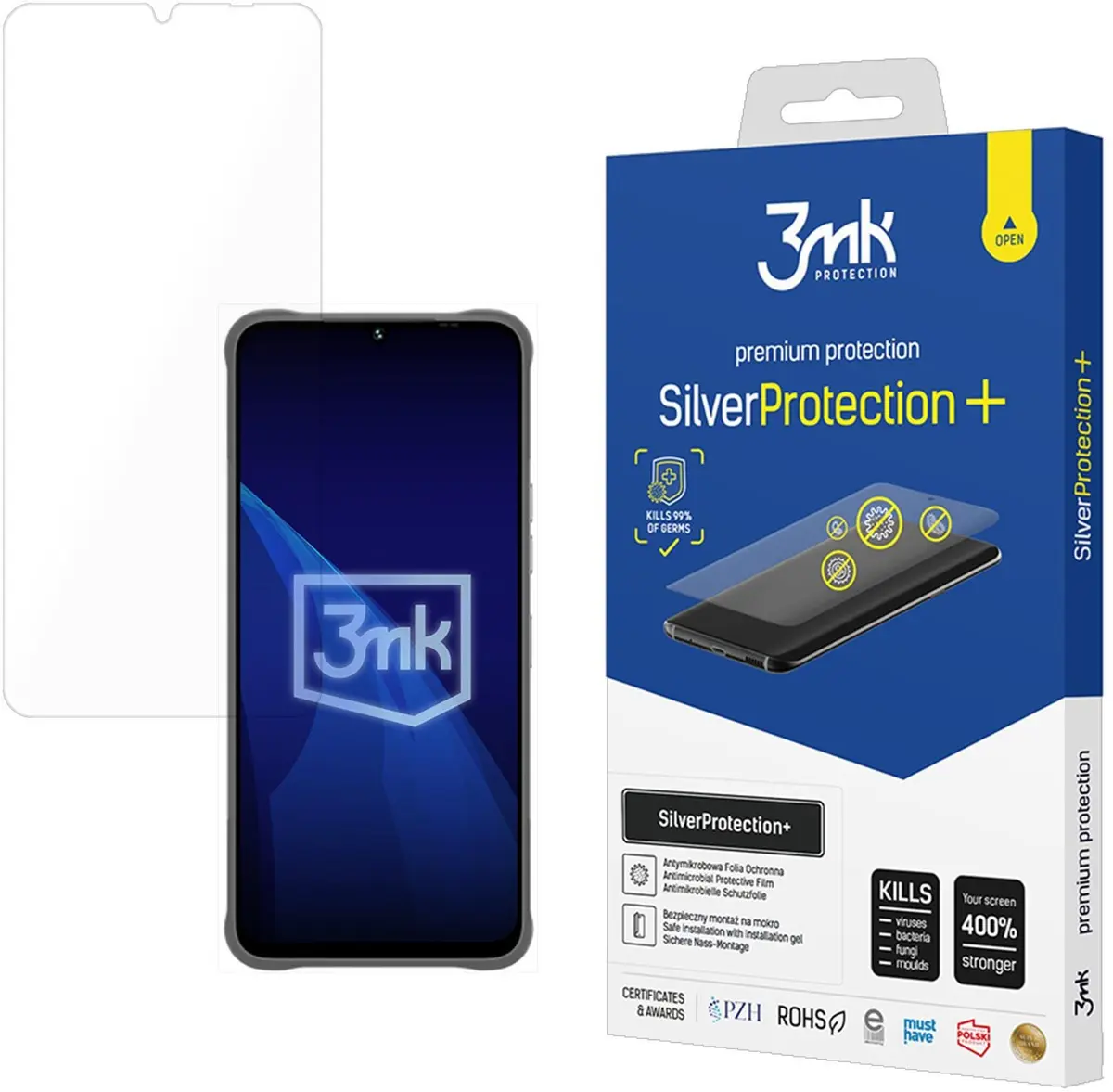 Aizsargstikls 3MK SilverProtection+ priekš MyPhone Hammer