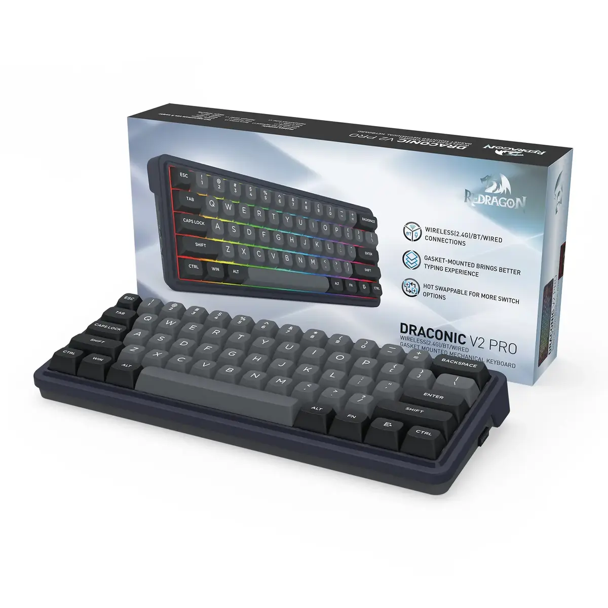 REDRAGON K730GB-RGB-PRO Draconic V2 механическая клавиатура Photo 10