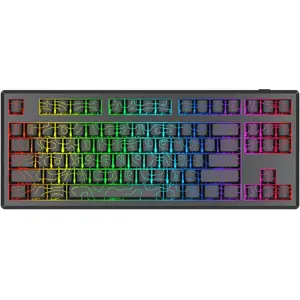 Механическая клавиатура REDRAGON K737 Uranus Pro с линейными переключателями Silky Frost и RGB-подсветкой
