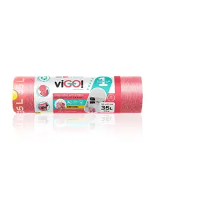 Trash bags Vigo Original Strawberry Scent 35 L, 54x62 cm, 15 pcs