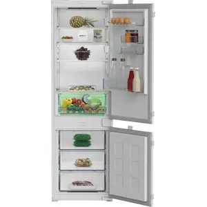 Встраиваемый холодильник‑морозильник BEKO B3BCNA294HS — 270 л, LED‑дисплей, класс E, белый