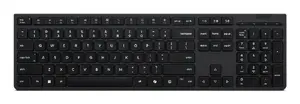 Lenovo Professional bezvadu uzlādējamā tastatūra pilna izmēra ar šķērveida taustiņu mehānismu RF Wireless un Bluetooth Nordic melnā krāsā