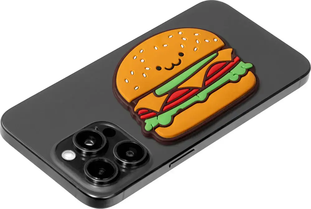 LAUT MAGMOJI Magnetic Phone Badge Hamburger Photo 2