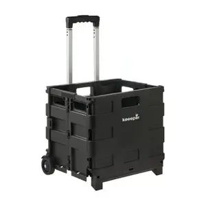 Foldable shopping trolley keeeper Olli, load capacity 25 kg, volume 45 L