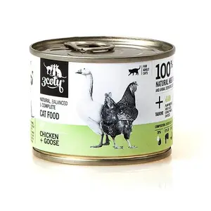 Влажный корм для кошек 3coty 3COTY 29 Курица и Гусь, 180 г, для взрослых, без злаков, без глютена и сои